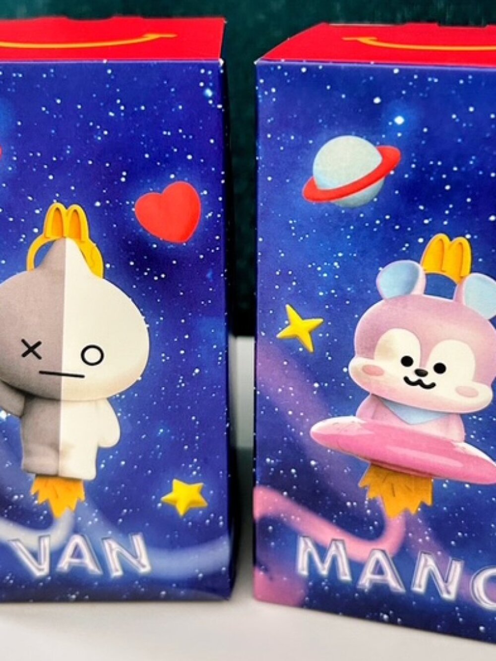 McDONALD'S BT21 HAPPY MEAL TOYS VAN & MANG